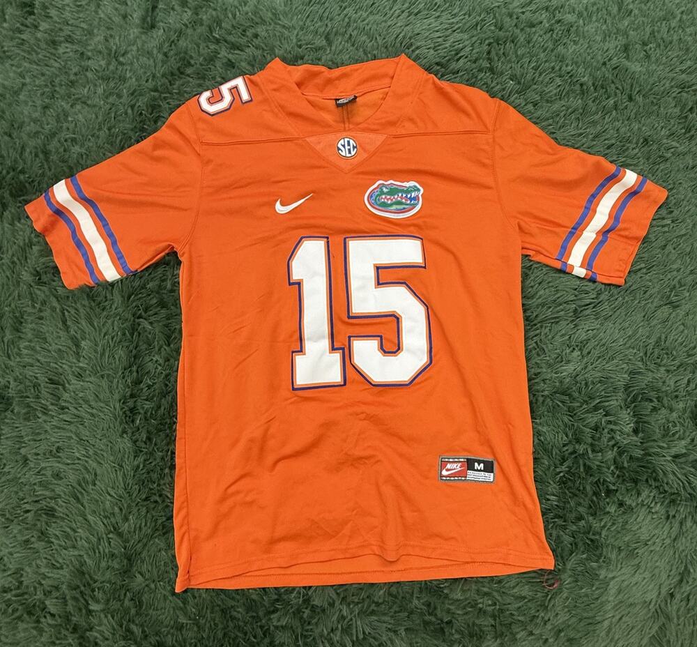 Tim Tebow Florida Gators Nike #15 NCAA Football Jersey Men's Size M Orange